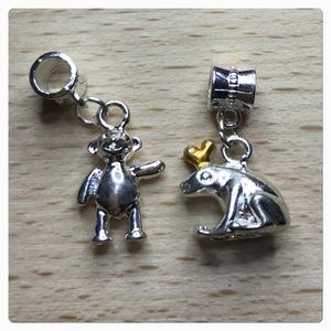 Frog Prince, Monkey Silver Dangle Charm A lot